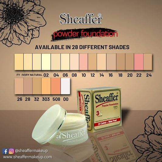 Sheaffer powder foundation oil control + waterproof