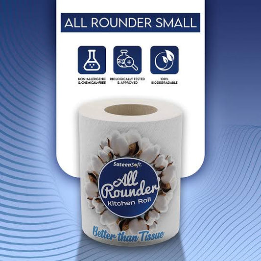 SateenSoft All-Rounder (Kitchen Roll) Premium Cotton Dry Tissues