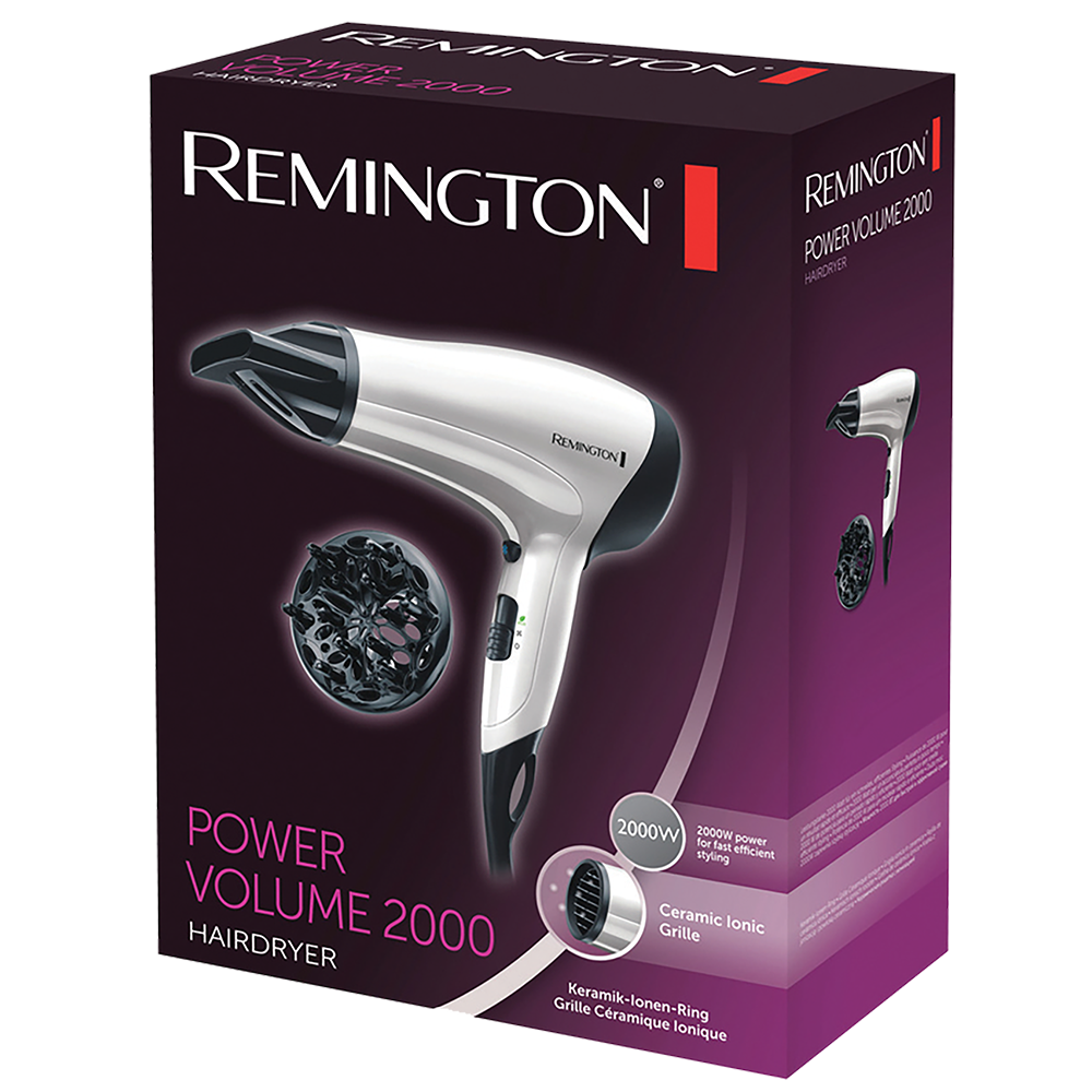 REMINGTON D3015 HAIR DRYER POWER VOLUME 2000W with 1 year warranty