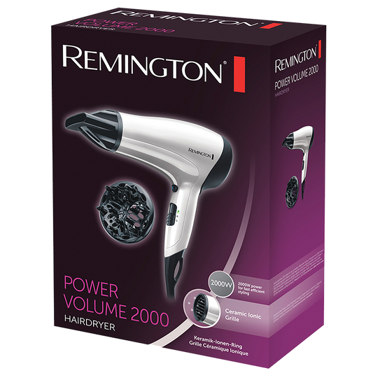 REMINGTON D3015 HAIR DRYER POWER VOLUME 2000W with 1 year warranty