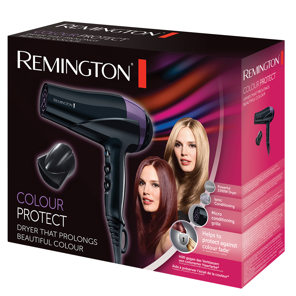 REMINGTON D6090 220W COLOUR PROTECT HAIR DRYER with 1 year Warranty