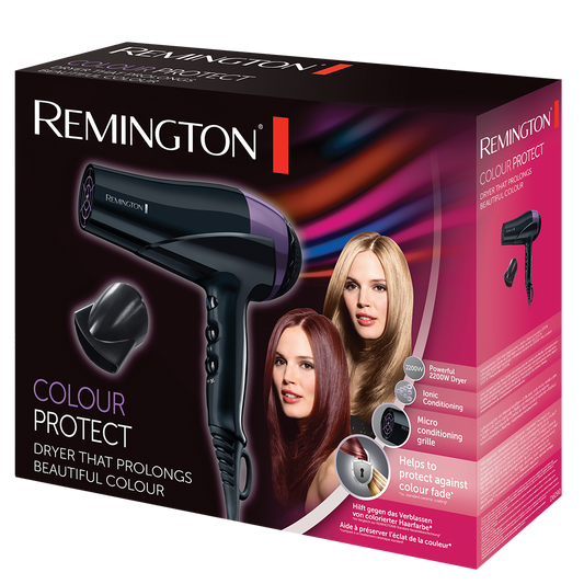 REMINGTON D6090 220W COLOUR PROTECT HAIR DRYER with 1 year Warranty