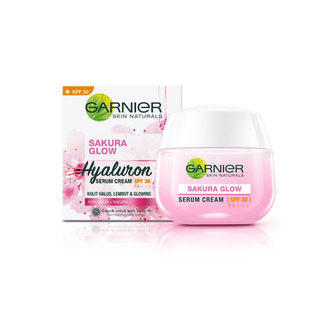 Garnier Sakura White Hyaluron Serum Cream Spf30 50ml