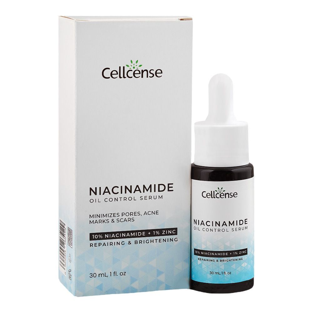 Cellcense Niacinamide Oil Control face Serum, Zinc, Niacinamide, For All Types Of Skin, 30ml