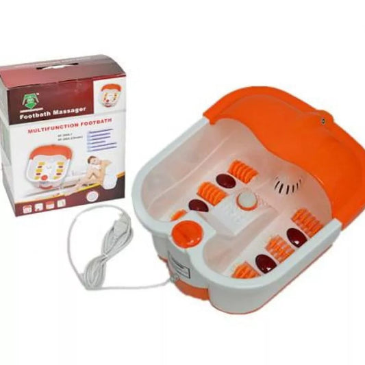 Foot Bath Massager Electric Pedicure Tub with Magnetotherapy Roller Massage Infrared Rays Bubble Massage Automatic Heating
