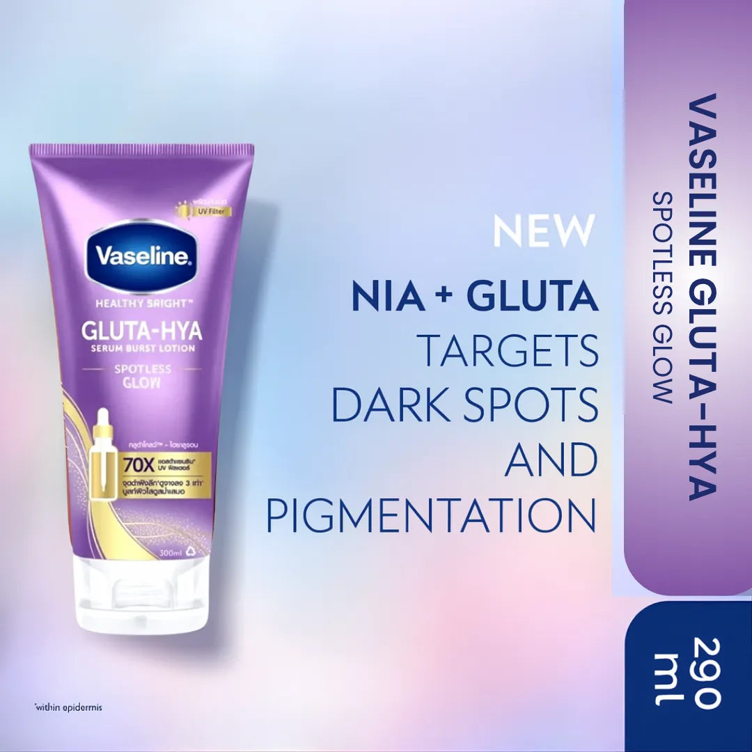 Vaseline Gluta Hya Serum Burst Lotion Spotless Glow - 290ml