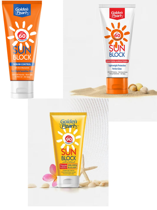 Golden pearl sunblock