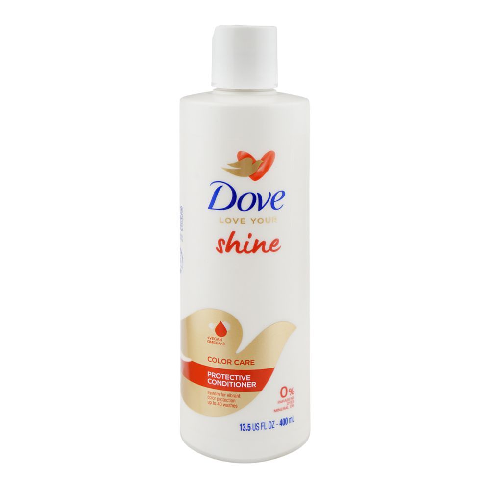 Dove Love Your Shine Color Care Protective Conditioner, Paraben & Mineral Oil Free, Vegan, 400ml