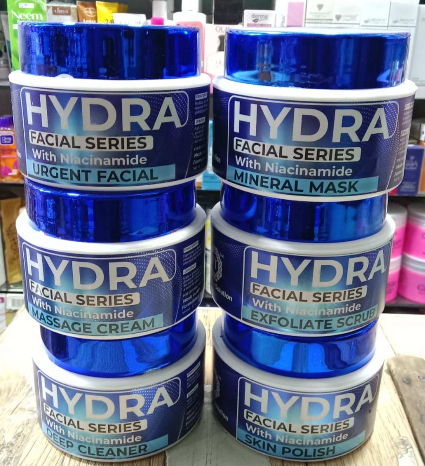 Hydra with Niacinamide complete Whitening Facial 6 Jar 300ml quantity