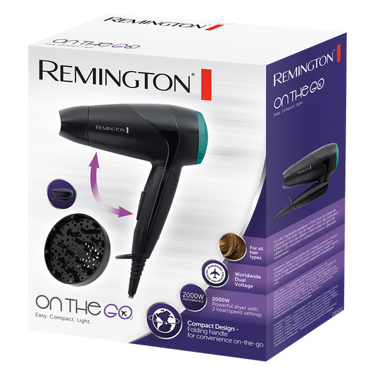 REMINGTON D1500 ON THE GO COMPACT DRYER 2000W with 1 year warranty