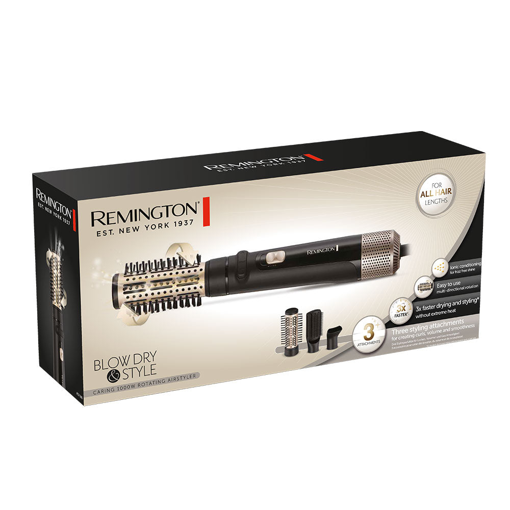 REMINGTON BLOW DRY AND STYLE CARING 1000W ROTATING AIRSTYLER-AS7580 with 1 year warranty