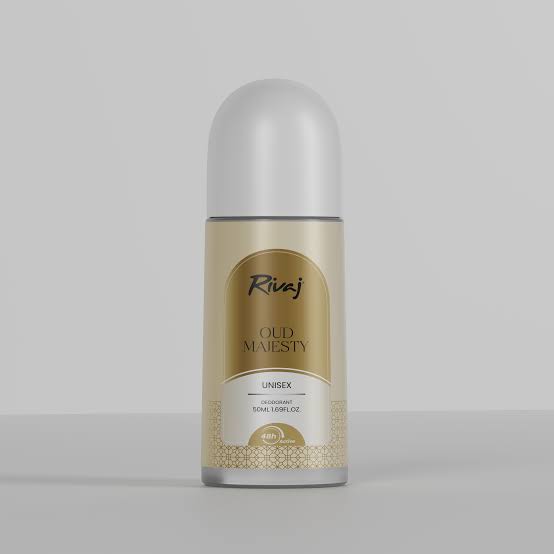 Rivaj oud majesty unisex roll on 48hours  50ml
