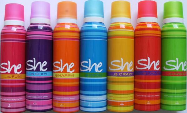 She body deodorant spray 200ml