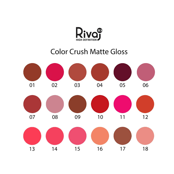 Rivaj hd color crush matte lip gloss