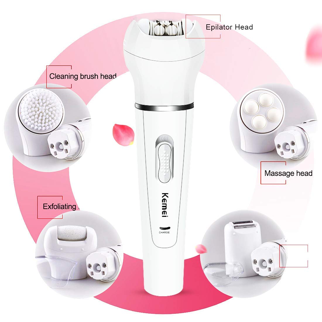 Kemei KM-2199 5 in 1 Shaver Epilator