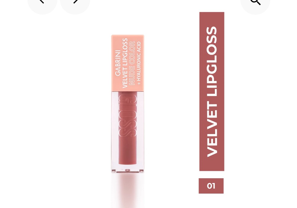 Gabrini Velvet Lipgloss Nude with Hyaluronic Acid