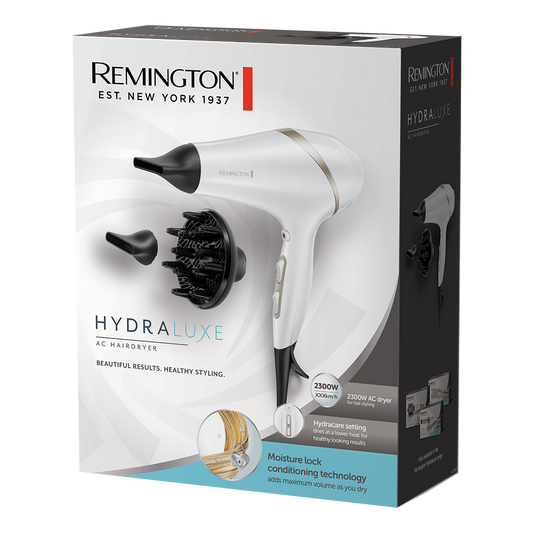 REMINGTON HYDRALUXE HAIR DRYER WITH MOISTURE AC8901 with 1 year warranty