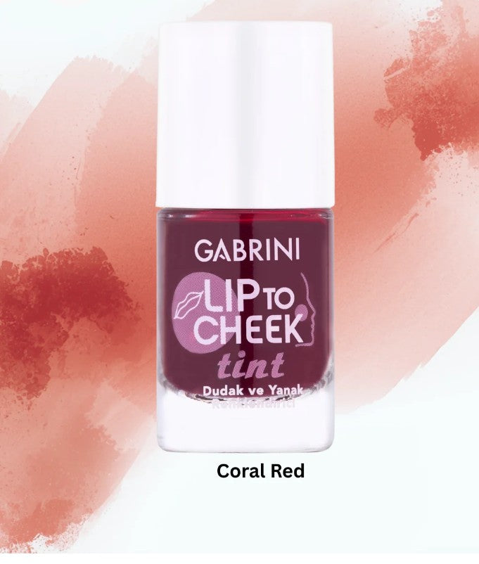 Gabrini Cheeks & Lips Tint coral red