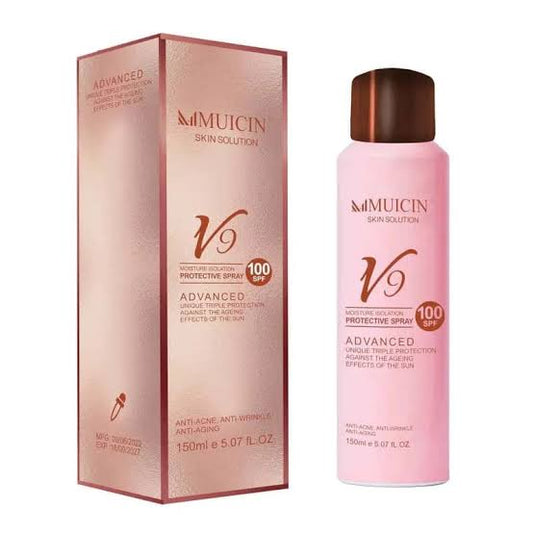 Muicin SPF100 V9 Moisturizing Advanced Sun Protection Spray SPF 100 - 150ml | Triple Protection & Hydration