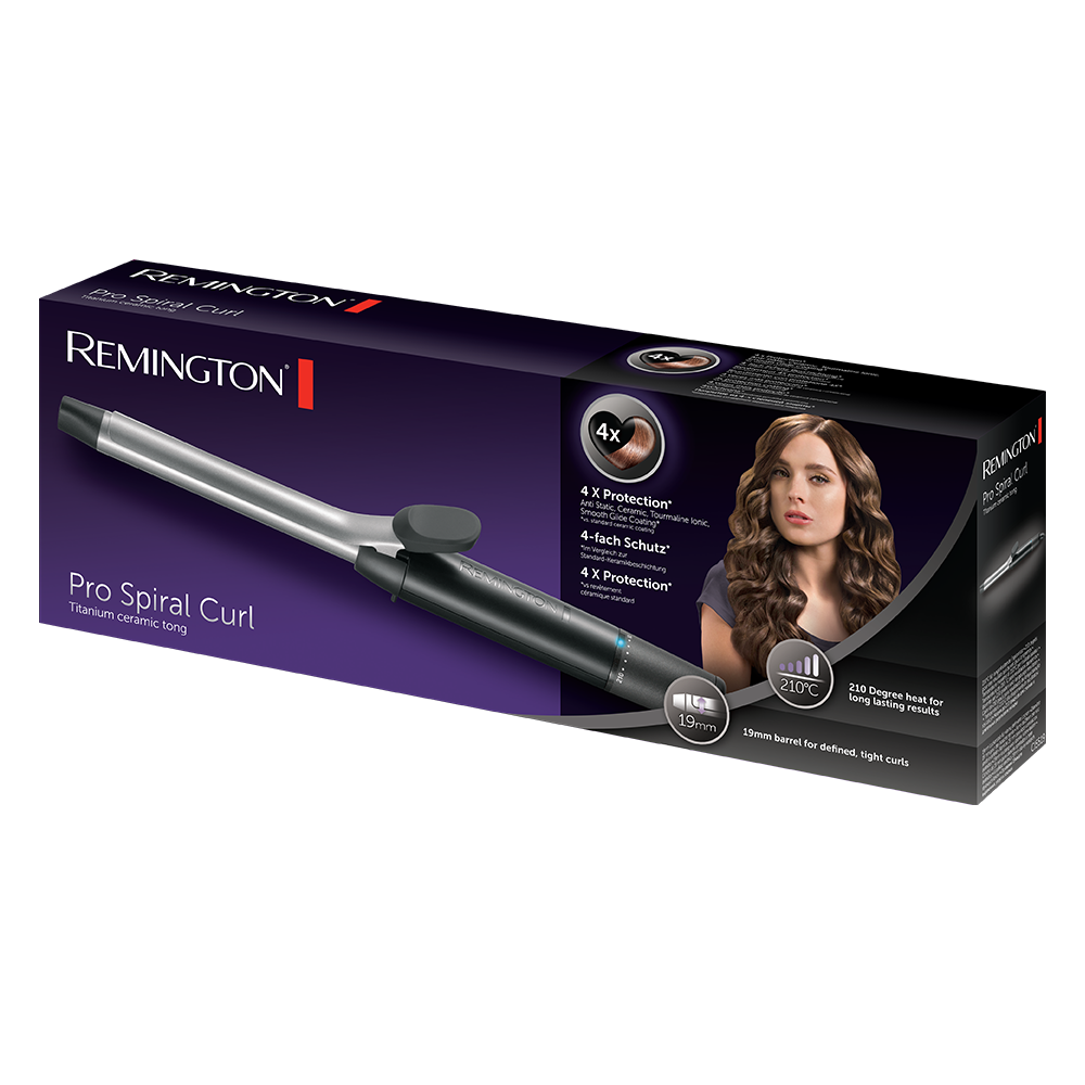 REMINGTON CI5519 PRO SPIRAL HAIR CURL TONG with 1 year warranty