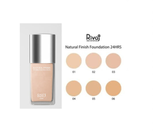 Rivaj HD Natural Finish 24 Hrs Foundation – 30ml