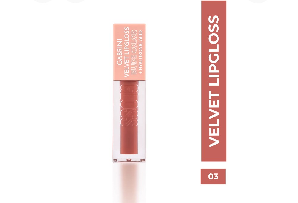 Gabrini Velvet Lipgloss Nude with Hyaluronic Acid