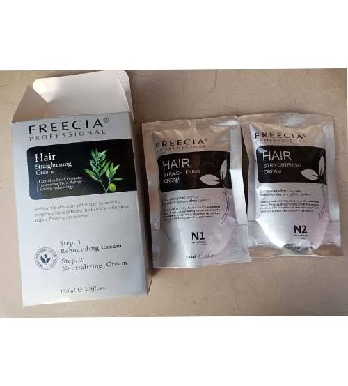 Freecia Hair Straighteneing Cream 150ml step1 Rebounding step 2 Neutralizer