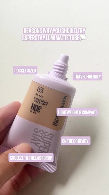 Maybelline superstay foundation tube