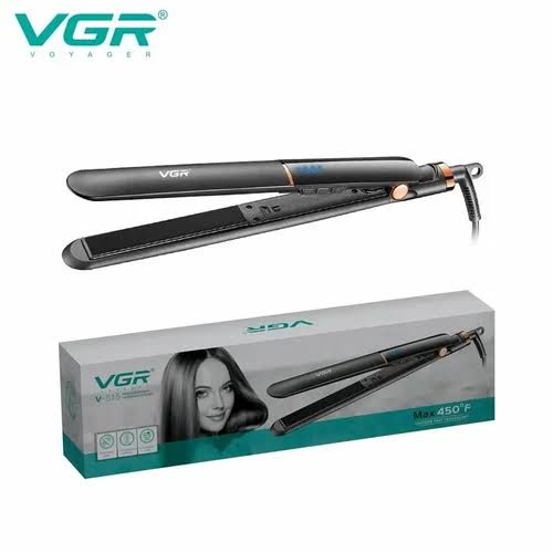 VGR V515 High Quality Professional Ceramic Coated Plate Flat Iron Hair Straightener With LCD Display Hair Straightener Max450F