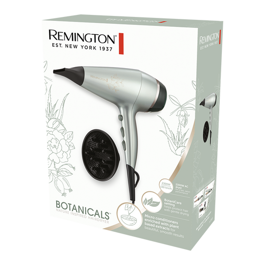 REMINGTON BOTANICALS HAIR DRYER-AC5860 with 1 year warranty