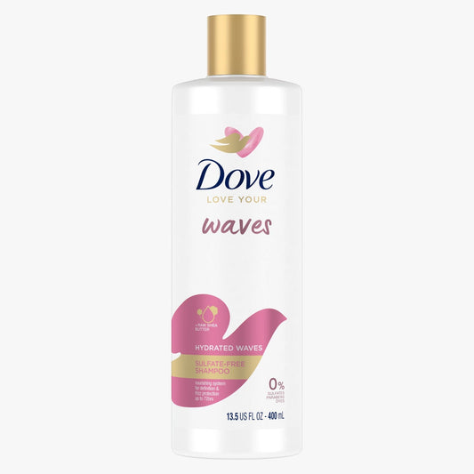 Dove Love Your Waves Hydrated Waves Shampoo, Sulfate Free, 400ml