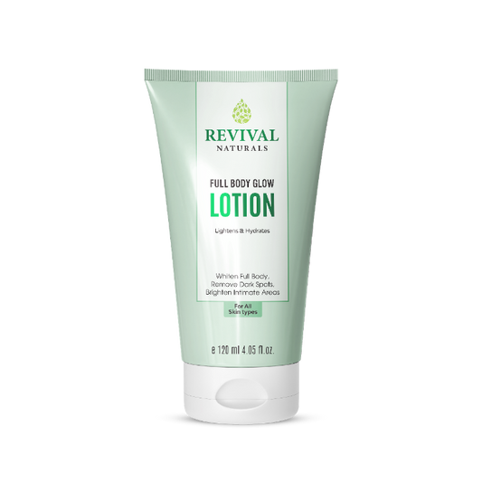 Revival full body glow lotion brightens intimate areas,remove dark spots 120ml
