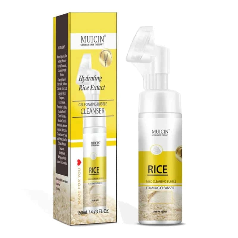 Muicin Rice Mild Cleansing Bubble Foaming Facial Cleanser 150ml