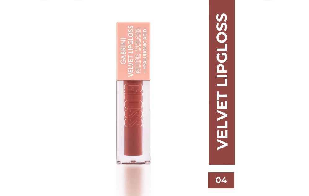 Gabrini Velvet Lipgloss Nude with Hyaluronic Acid