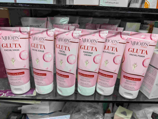 Mhods gluta complete whitening facial 6tubes 150ml each