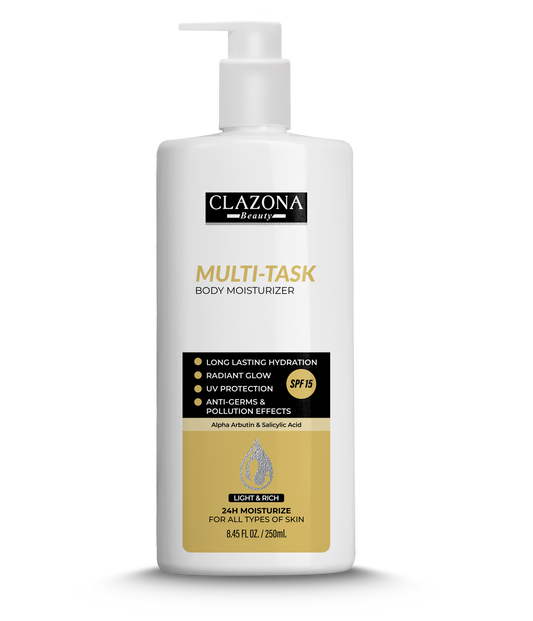 Clazona Body Moisturizer multi task SPF 15 250ml