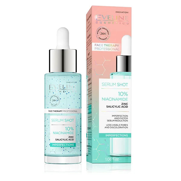 Eveline Serum Shot 10% Niacinamide Serum With Zinc+Salicylic Acid - Imperfections 30ml