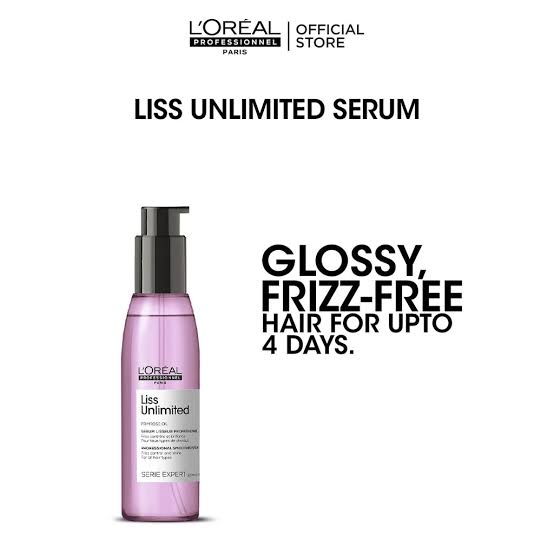 Loreal liss unlimited frizz control hair serum 125ml