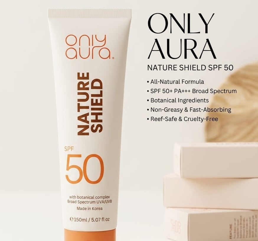 OnlyAura natural shield spf 50 sunblock 150ml