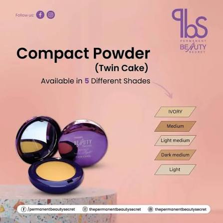 Beauty Secret Compact Twin Cake
