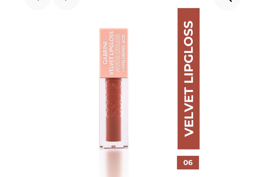 Gabrini Velvet Lipgloss Nude with Hyaluronic Acid