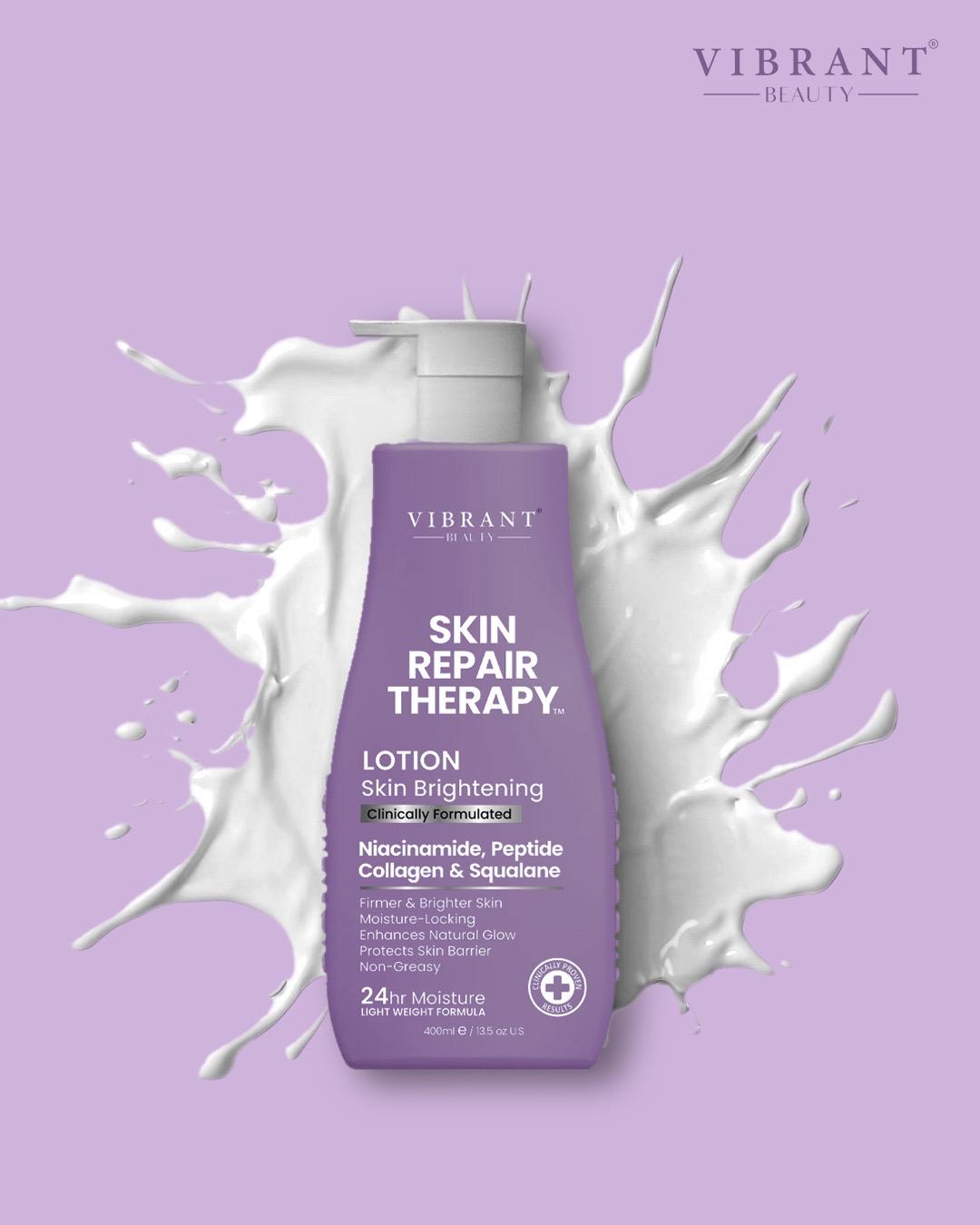 Vibrant moisturising lotion niacinamide,peptide, collagen,squalane