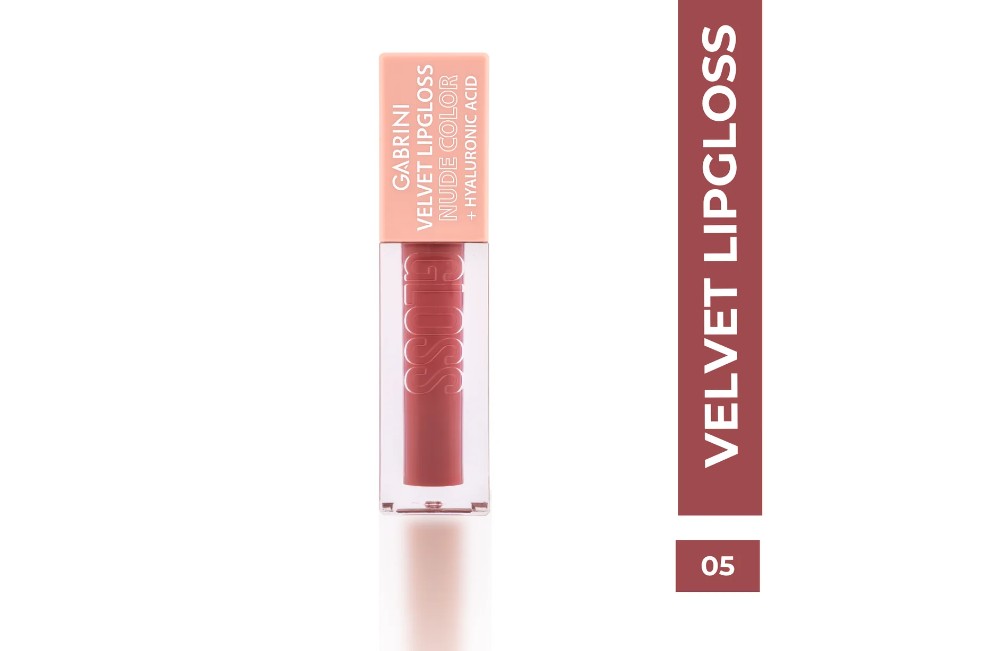 Gabrini Velvet Lipgloss Nude with Hyaluronic Acid