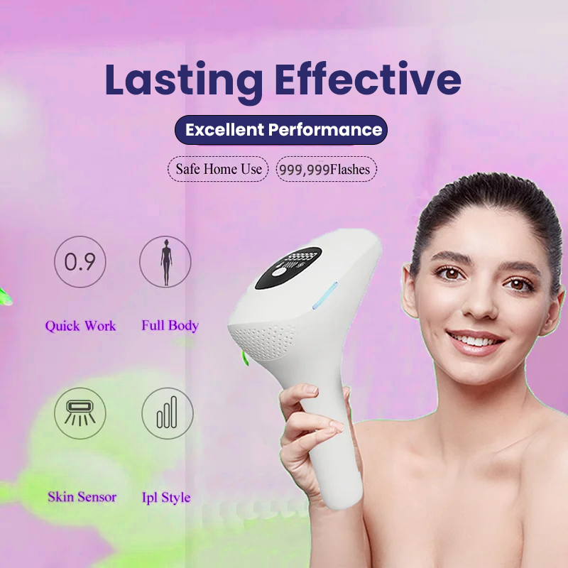 IPL Laser Hair Removal Machine SM-888 - Permanent Female Hairs Removing Pulsed Light Electric Depilatory Device For Facial