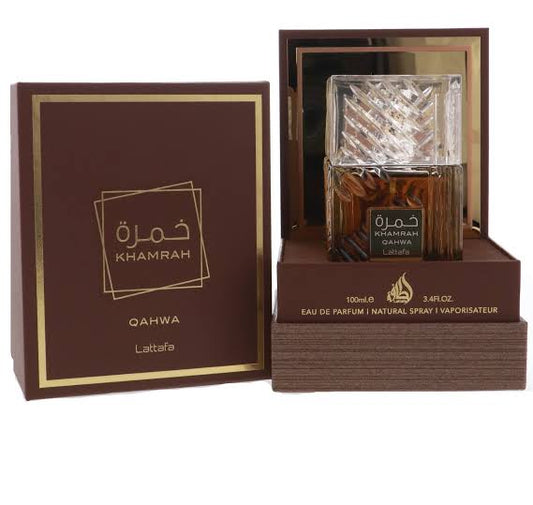 Lattafa Khamrah Qahwa – Coffee – Lattafa Perfumes for Women Men both 100ML EDP