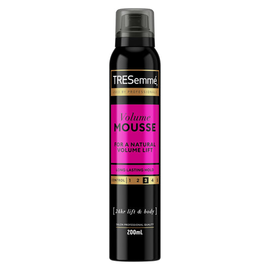 Tresemme volume mousse for natural volume lift long lasting hold 200ml