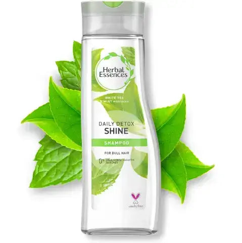 Herbal essence white Tea & mint shampoo daily detox shine for dull hair 400ml no silicone, no paraffin,no colorant 400ml