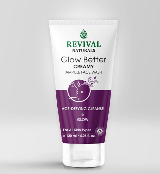 Revival glow better creamy ampule face wash for age defying cleanse & glow 120ml