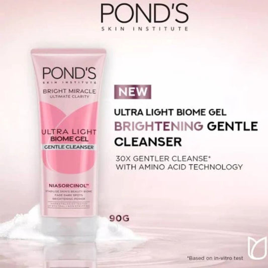 Ponds Bright Miracle Ultra Light Biome Gel Gentle Cleanser 90gram