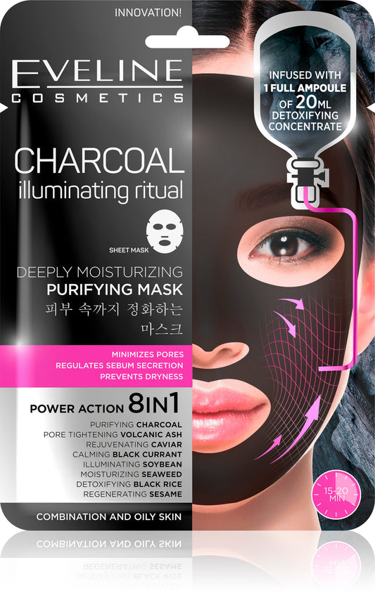 Eveline Charcoal Sheet Mask